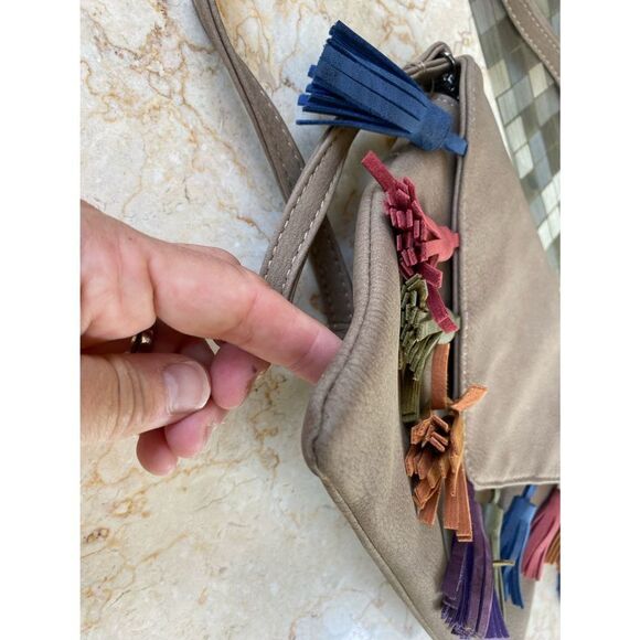 BAM forever clutch |convertible crossbody | multi colored tassels - Picture 8 of 12